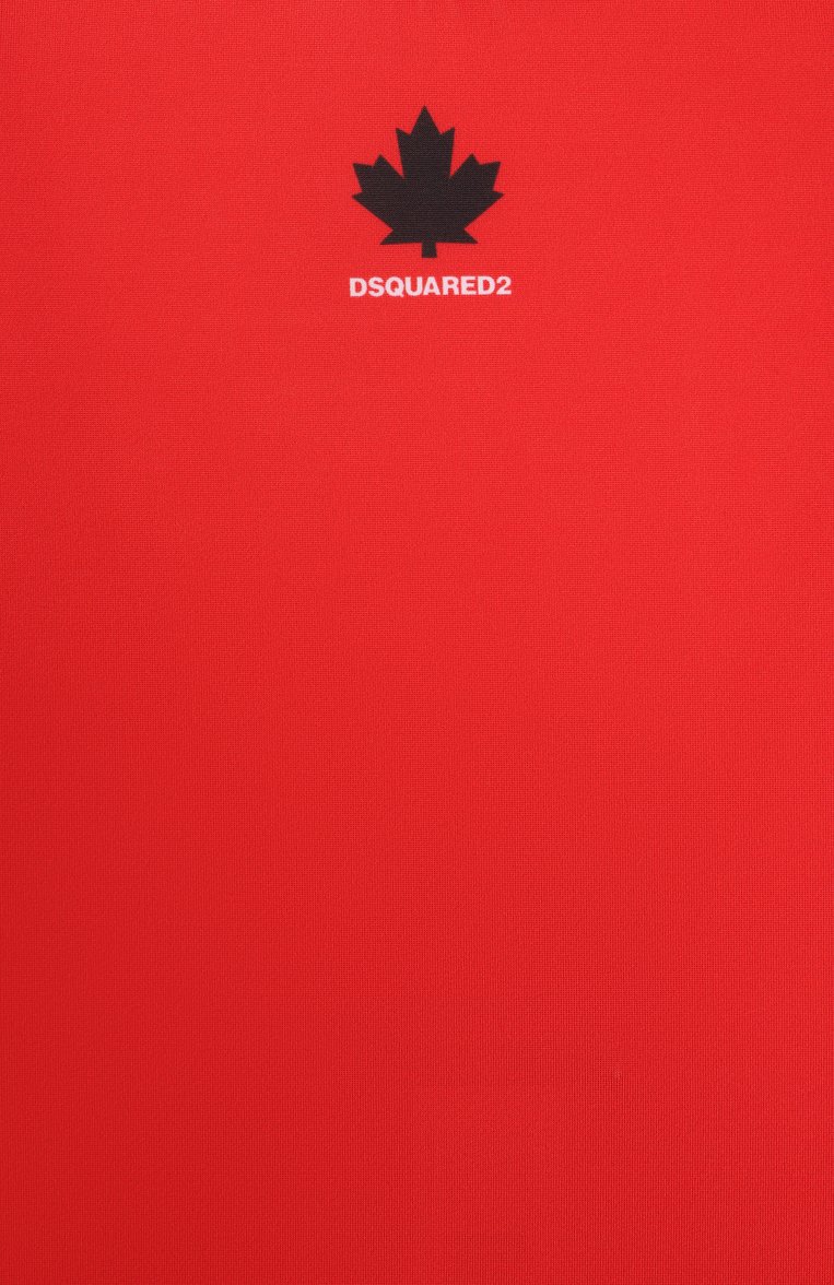 Детского слитный купальник DSQUARED2 красного цвета, арт. DQ2905/D0ACW | Фото 3 (Нос: Не проставлено; Материал подклада: Синтетический материал; Материал внешний: Синтетический материал; Принт: Без принта; Девочки Кросс-КТ: Купальники-пляж; Автоматизация состава: Проставлено; Ростовка одежда: 4 года | 104 см, 6 лет | 116 см, 8 лет | 128 см, 10 - 11 лет | 140 - 146см, 13 - 15 лет | 158 см, 16 лет | 164 см)