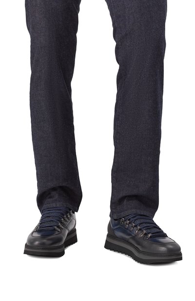 Кожаные кроссовки megeve BLU BARRETT, арт. MEGEVE-10970.7/C0RAL, фото 3