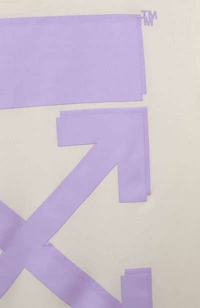 Хлопковая футболка OFF-WHITE, арт. OGAA001S23JER0010336, фото 3
