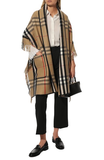 Накидка из шерсти и кашемира helen BURBERRY, арт. 8049692, фото 2