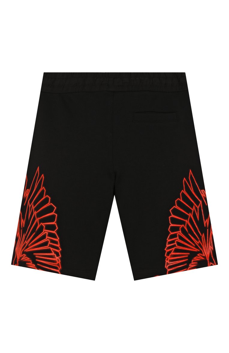 Детские хлопковые шорты MARCELO BURLON KIDS OF MILAN черного цвета, арт. 20E/B/MB/3206/0020/2-6Y | Фото 2 (Материал внешний: Хлопок; Мальчики Кросс-КТ: Шорты-одежда; Региональные ограничения белый список (Axapta Mercury): RU; Нос: Не проставлено)