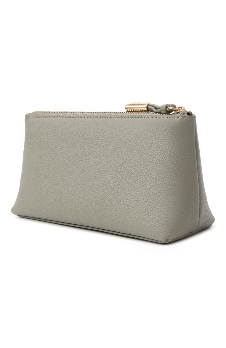 Женская кожаная косметичка furla goccia FURLA хаки цвета, арт. WE00710/BX3036 | Фото 2 (Материал сплава: Проставлено; Нос: Не проставлено; Материал: Натуральная кожа)