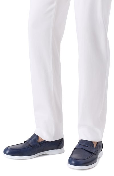 Кожаные пенни-лоферы KITON, арт. USSA389N0012602, фото 3