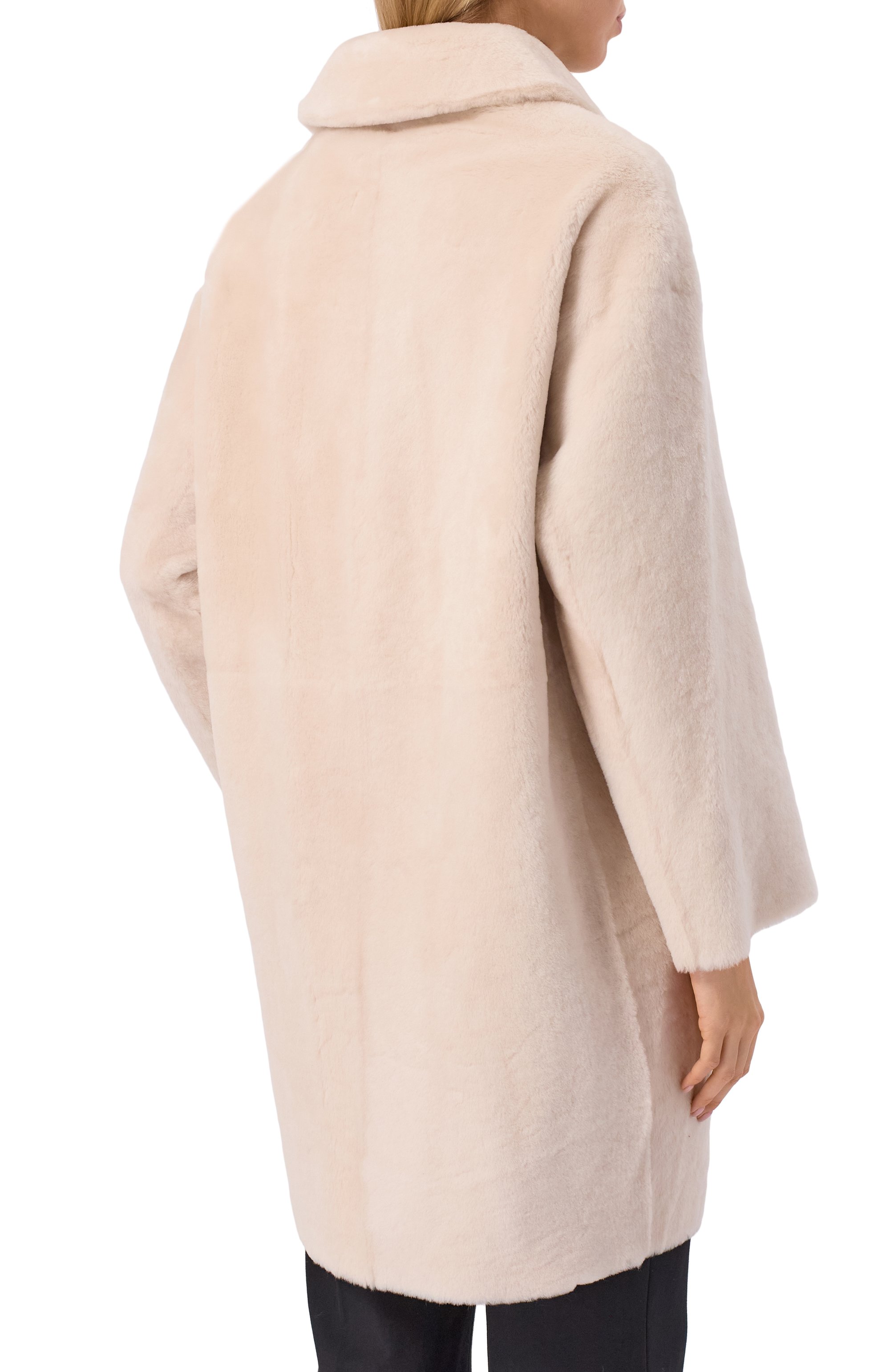 Двусторонняя дубленка из овчины MANZONI24, арт. 25M770R-S21, фото 4