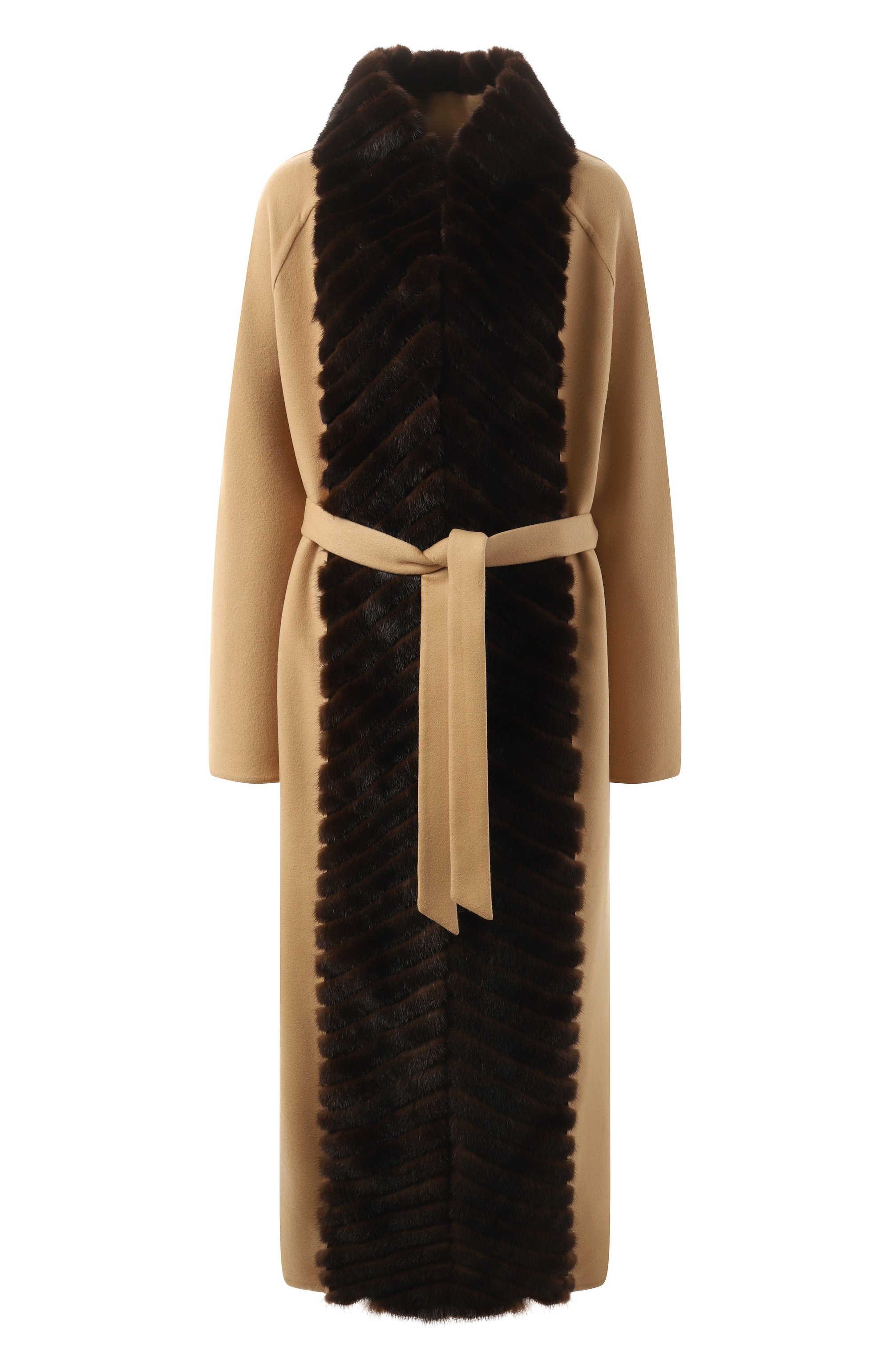 Кашемировое пальто с отделкой из меха норки SABLEFUR, арт. 72213-SB-13, фото 1