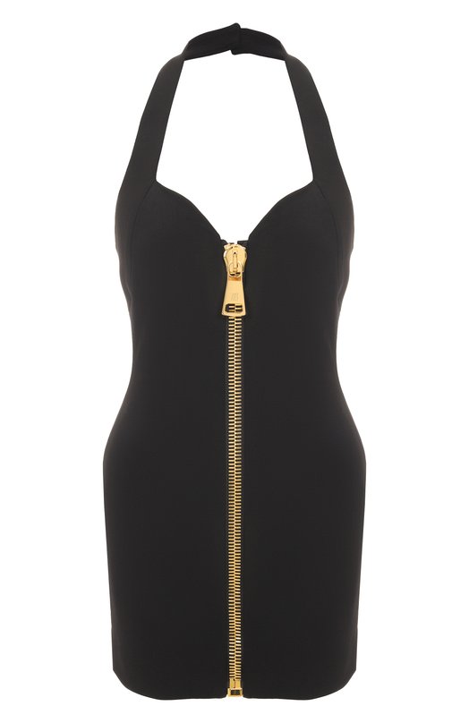 Платье из вискозы Balmain FF0R2490/JL05 Чёрный FF0R2490/JL05