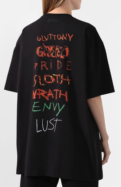Хлопковая футболка VETEMENTS, арт. UAH21TR518 1600/W, фото 4