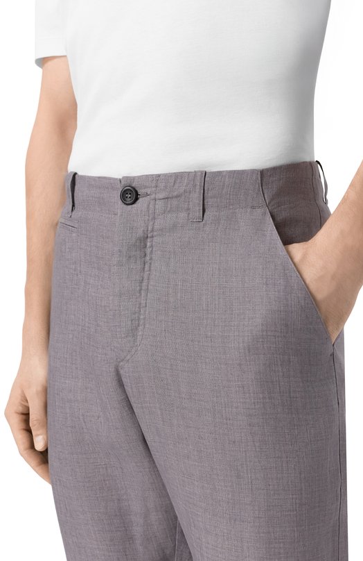 Льняные брюки Hannes Roether BAR21BE.619 Серый  BAR21BE.619 Фото 5