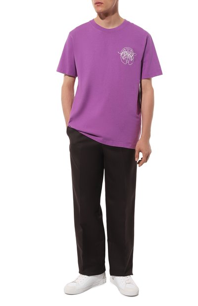 Хлопковая футболка OFF-WHITE, арт. OMAA027S23JER0073601, фото 2