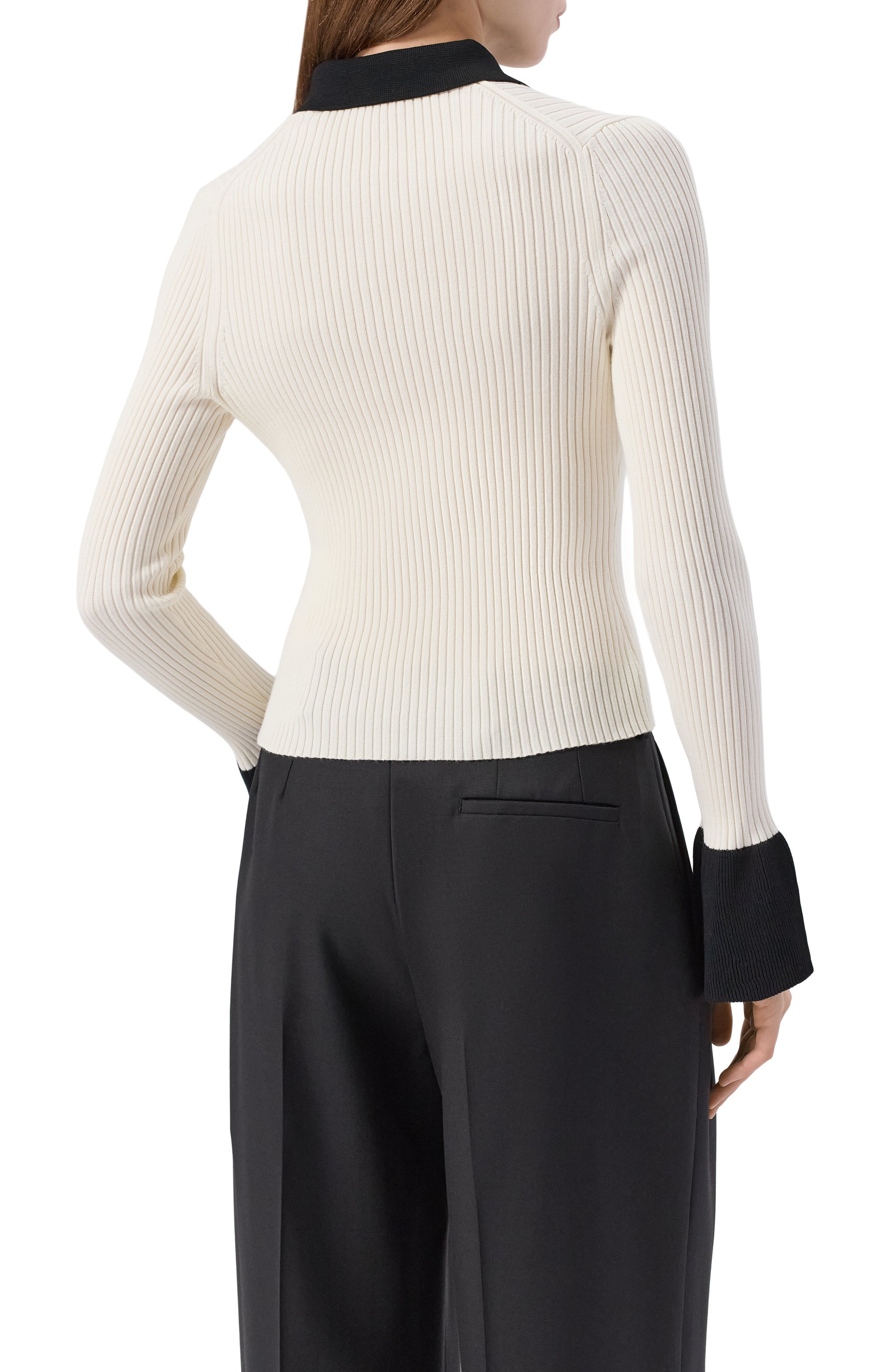 Поло из вискозы HUGO белого цвета по цене 21950 руб., арт. 50542608, фото 4 Поло из вискозы HUGO, арт. 50542608, фото 4