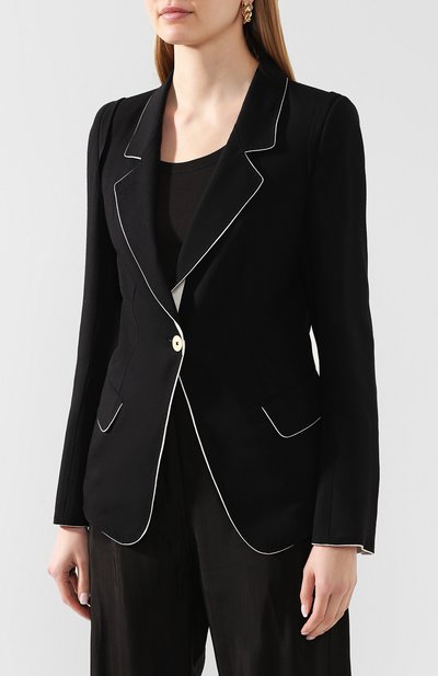 Шерстяной жакет ANN DEMEULEMEESTER, арт. 2001-1004-P-170-098, фото 3