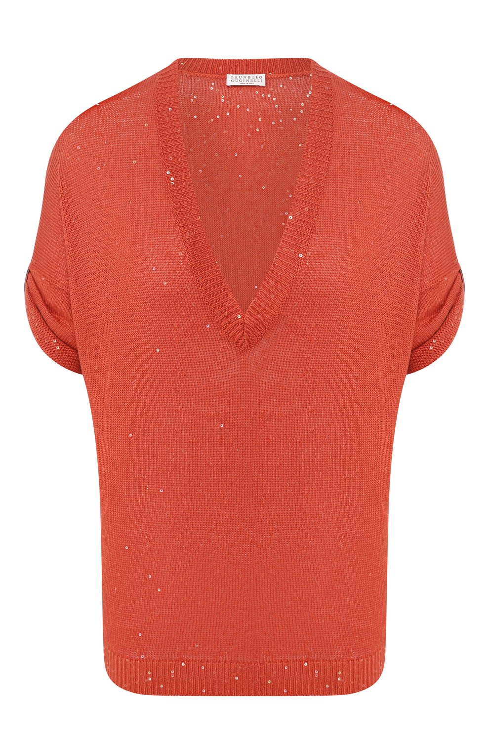 Топ из смеси льна и шелка BRUNELLO CUCINELLI, арт. M10552302, фото 1