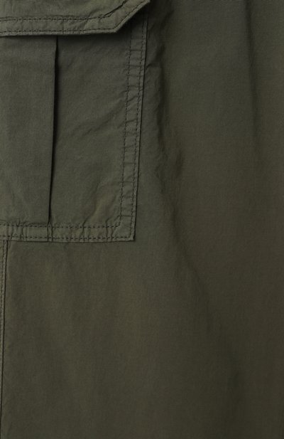 Хлопковые брюки-карго IL GUFO хаки цвета по цене 19250 руб., арт. P25PL444C6035/10A-14A, фото 3 Хлопковые брюки-карго IL GUFO, арт. P25PL444C6035/10A-14A, фото 3