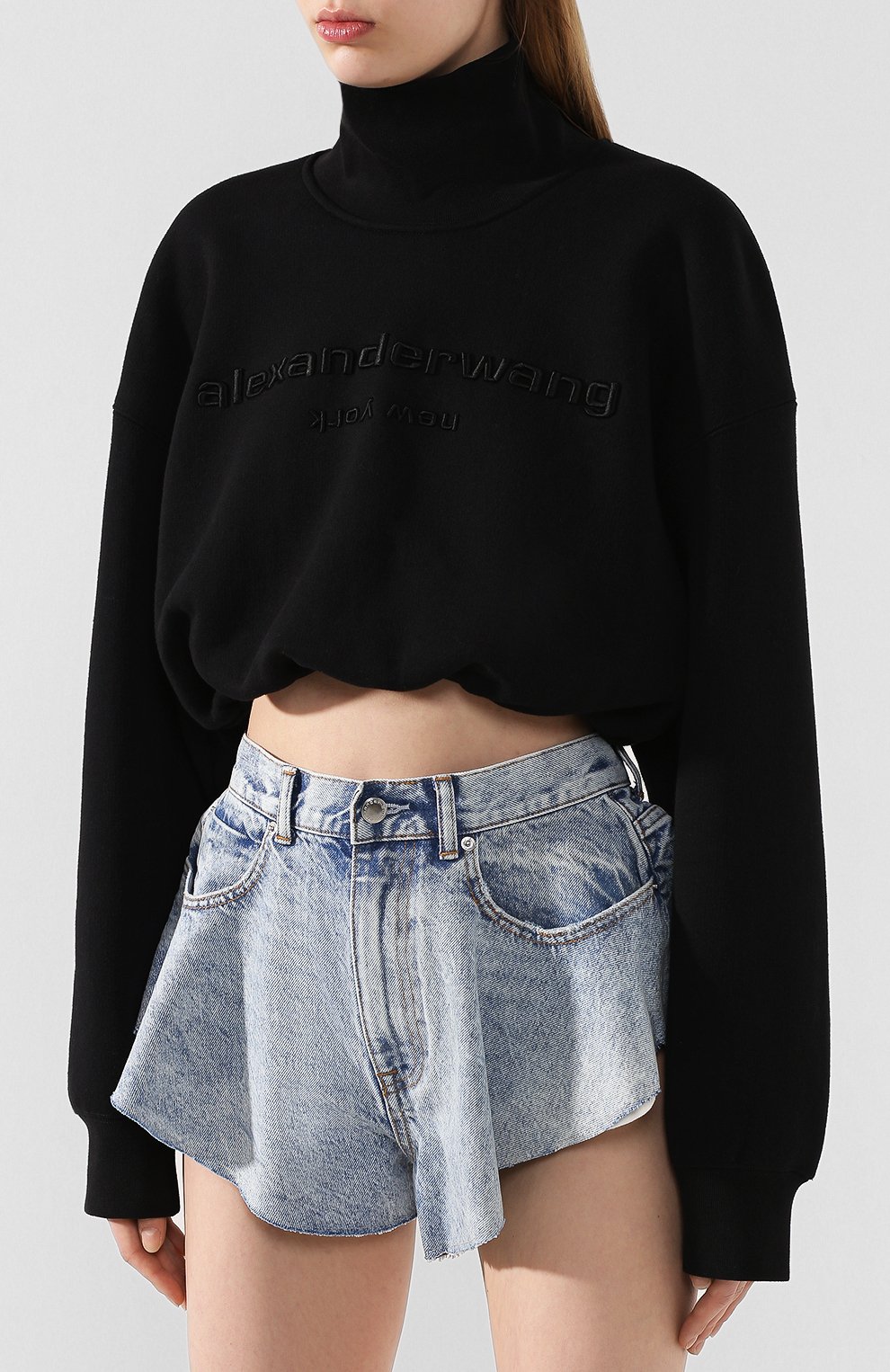 Хлопковый свитшот ALEXANDER WANG, арт. 1CC1201335, фото 3