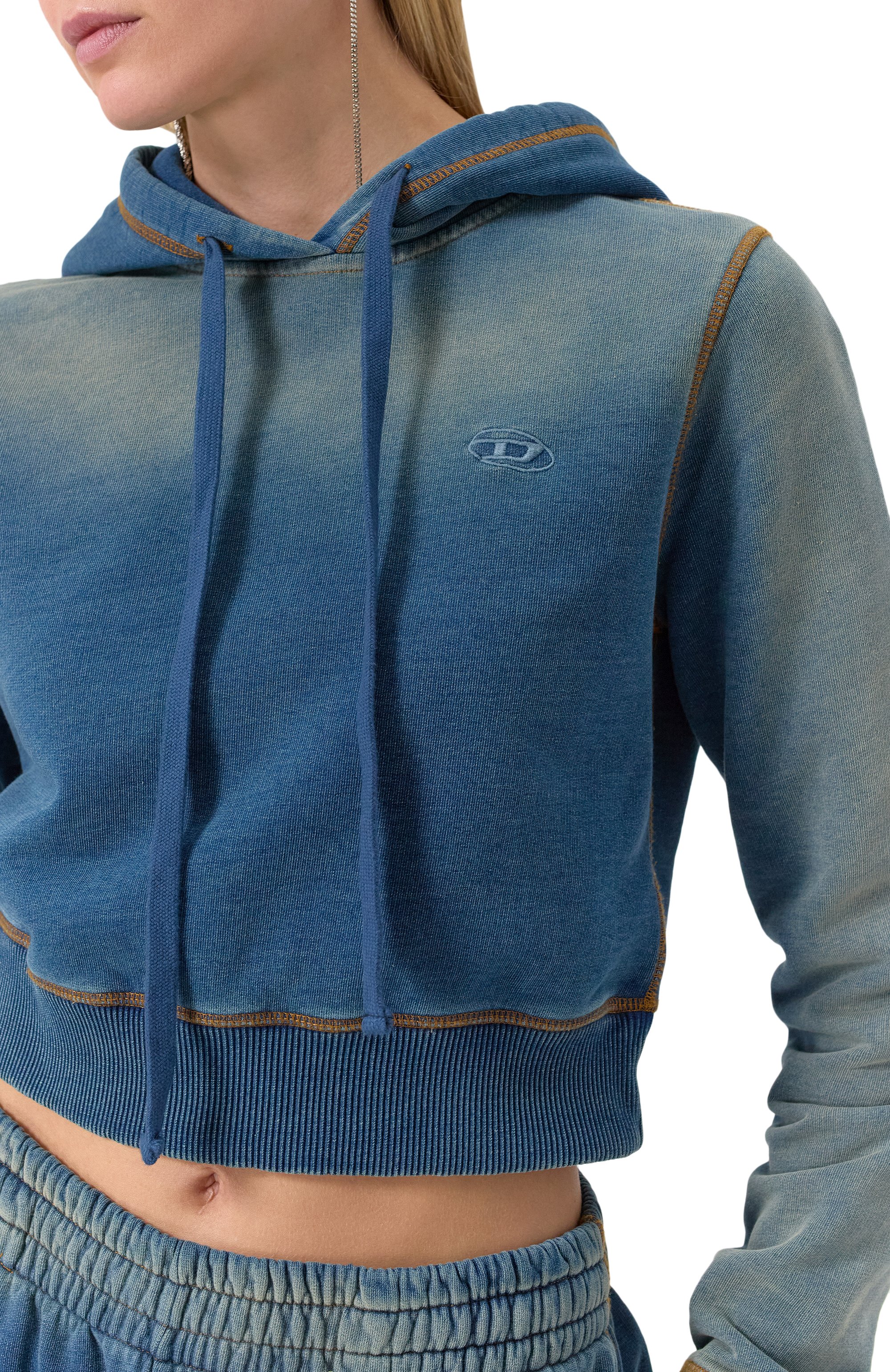 Хлопковое худи DIESEL, арт. A16833/0GIAT, фото 5