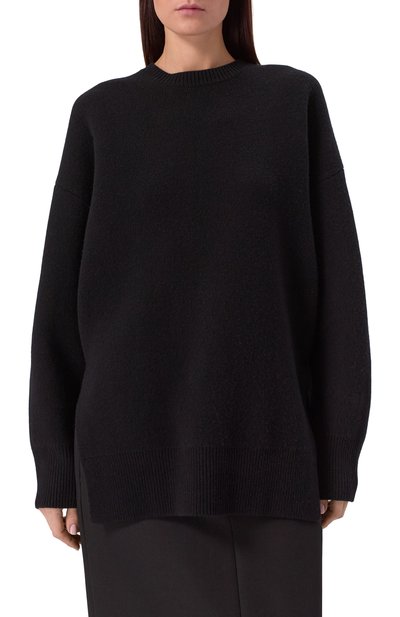 Свитер из шерсти и кашемира TOTEME черного цвета по цене 79950 руб., арт. 251-WRT4626-YA0132, фото 3 Свитер из шерсти и кашемира TOTEME, арт. 251-WRT4626-YA0132, фото 3