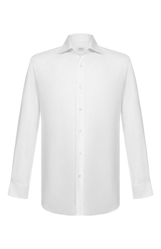 Хлопковая сорочка Brioni RCB10M/0A05Q Белый RCB10M/0A05Q
