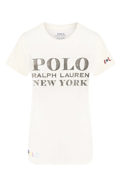 Женская хлопковая футболка POLO RALPH LAUREN, арт. 211763480