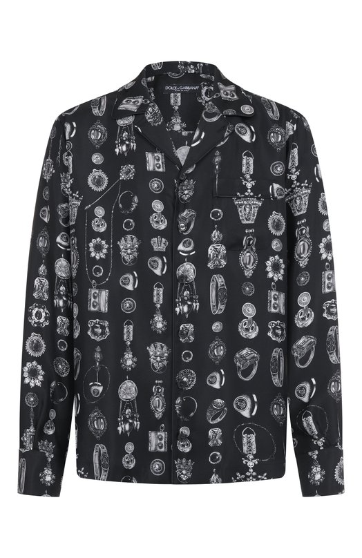 Шелковая сорочка Dolce & Gabbana G5IF1T/IS1ZV Чёрный G5IF1T/IS1ZV