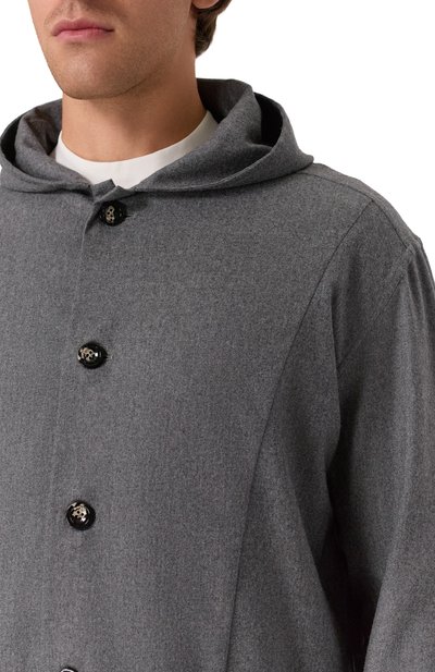 Шерстяная куртка-рубашка KITON, арт. UMCLUCAK0124G02, фото 5