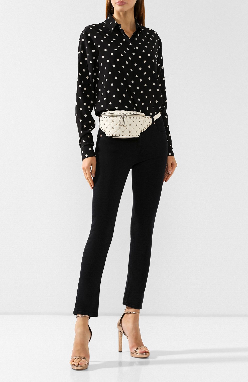 Поясная сумка rockstud spike VALENTINO, арт. SW2B0B46/NAP, фото 2