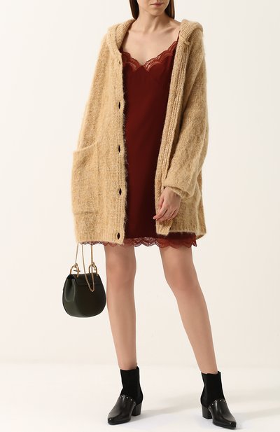 Шелковое платье-комбинация с кружевной отделкой CHLOÉ, арт. C17WR088004, фото 2