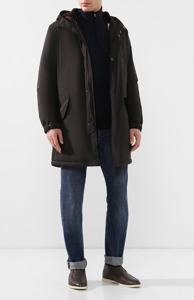 Кашемировая парка на молнии с капюшоном LORO PIANA, арт. FAG4266, фото 2
