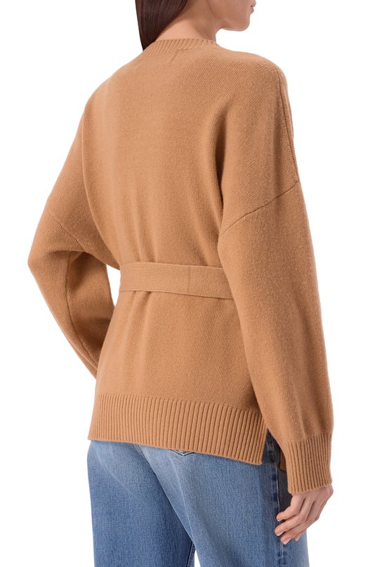 Кардиган из шерсти и кашемира Elie Saab J0208/CK015 Бежевый  J0208/CK015 Фото 4