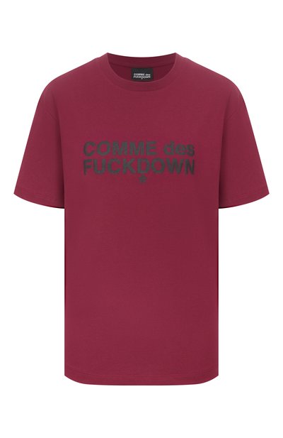 Женская хлопковая футболка COMME DES FUCKDOWN, арт. CFABW01356