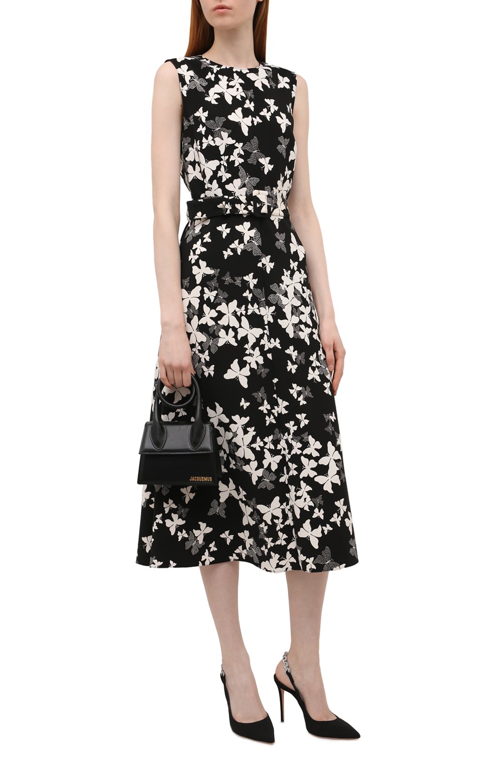 Платье REDVALENTINO черно-белого цвета по цене 73000 руб., арт. XR3VADP4/69W, фото 2 Платье REDVALENTINO, арт. XR3VADP4/69W, фото 2