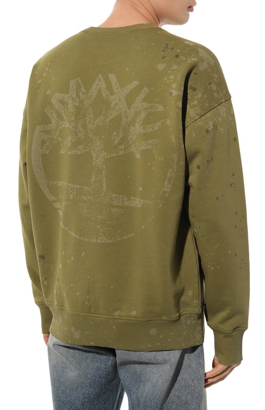 Хлопковый свитшот A-COLD-WALL* x Timberland A-COLD-WALL Зелёный, фото 4