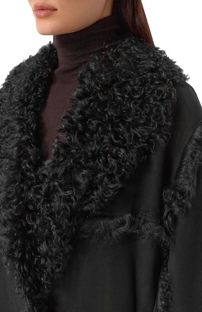 Двусторонняя дубленка из овчины THE ATTICO, арт. 251WCC00086/LBT136AA, фото 5