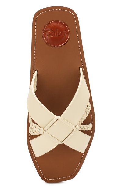 Кожаные шлепанцы CHLOÉ, арт. CHC20S28991, фото 5