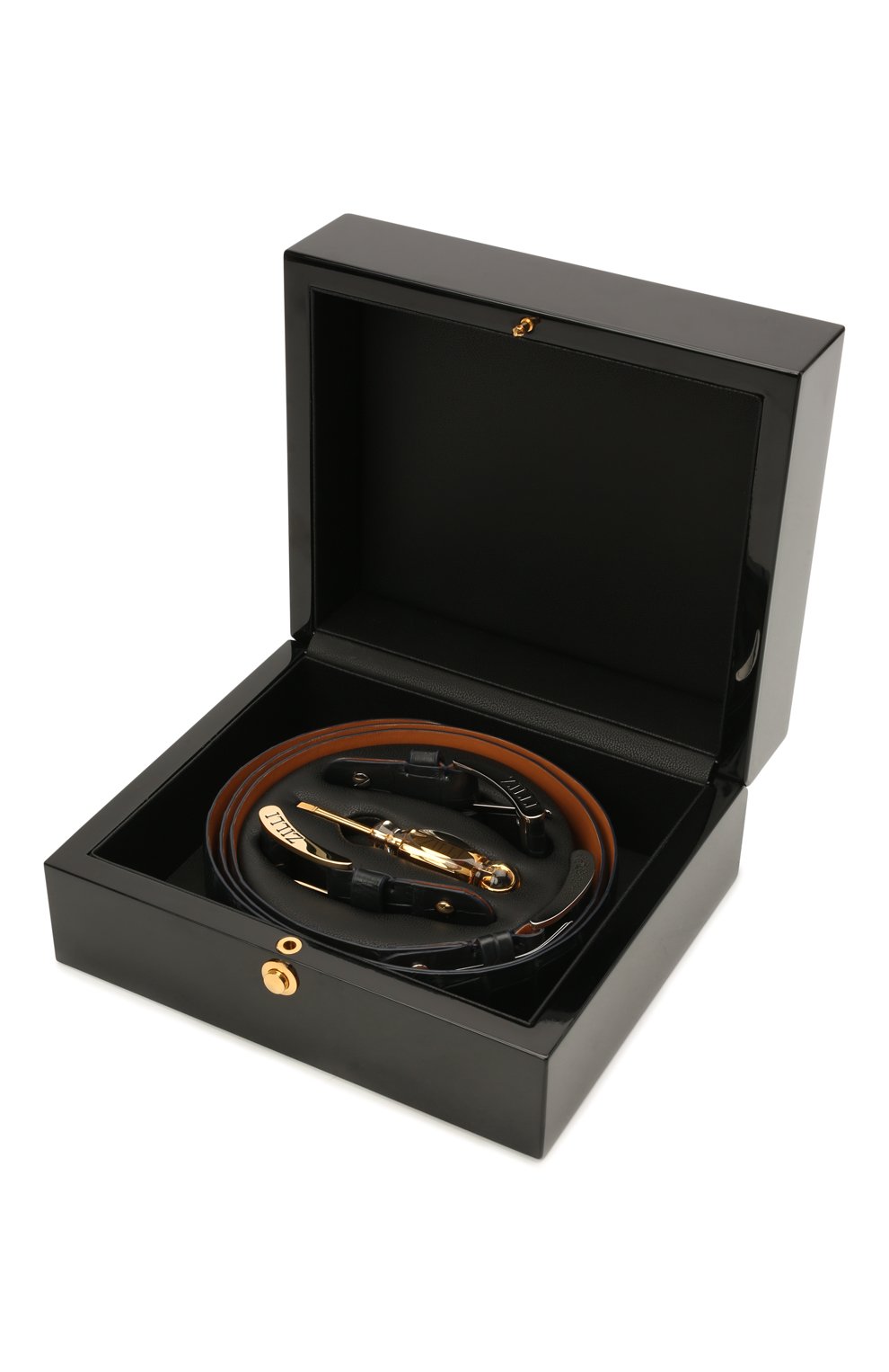 Ремень из кожи крокодила со сменными пряжками ZILLI, арт. MJL-CLAQE-01010/C819/CNIL, фото 6