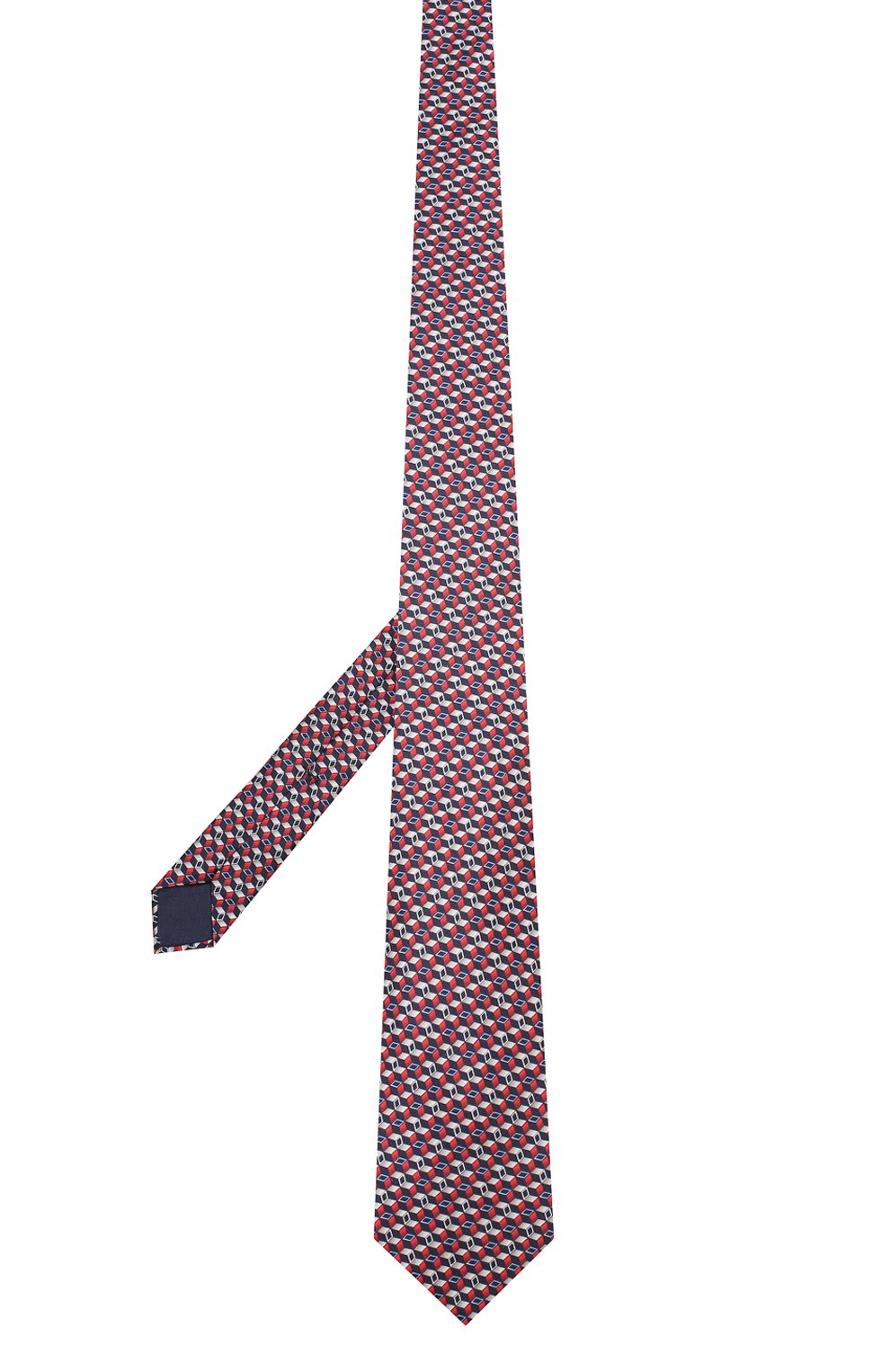 Шелковый галстук ZILLI красного цвета по цене 25800 руб., арт. 50242/TIES, фото 2 Шелковый галстук ZILLI, арт. 50242/TIES, фото 2