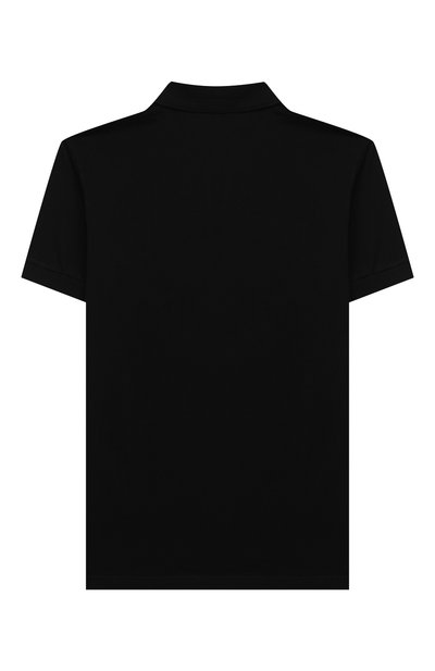 Хлопковое поло DOLCE & GABBANA черного цвета по цене 26050 руб., арт. L4JTCX/G7YGM/8-14, фото 2 Хлопковое поло DOLCE & GABBANA, арт. L4JTCX/G7YGM/8-14, фото 2