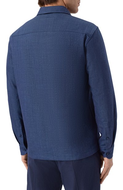 Рубашка из шерсти и шелка PAUL&SHARK, арт. 26413318, фото 4