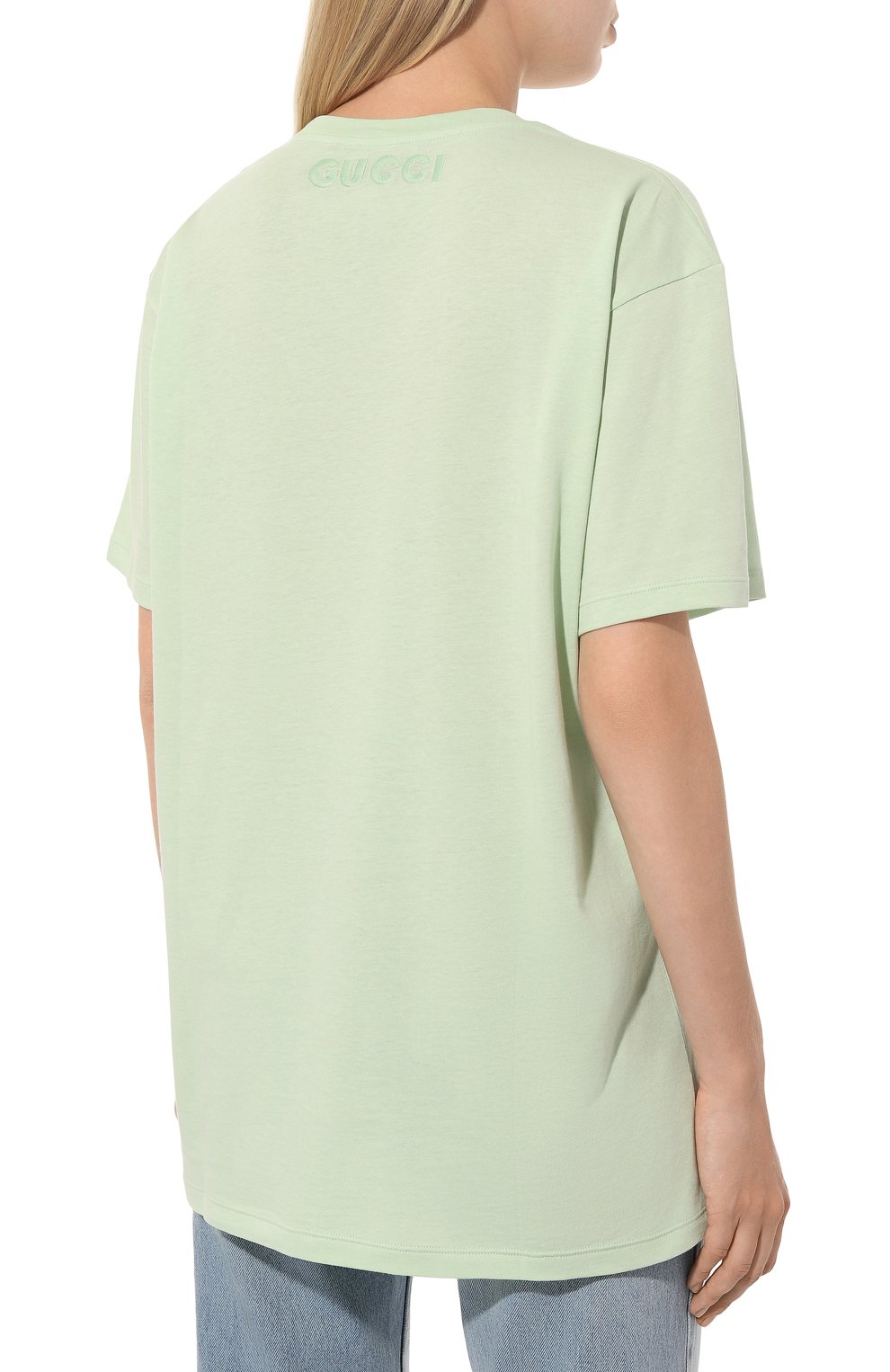 Хлопковая футболка gucci x ken scott GUCCI, арт. 615044 XJDBU, фото 4