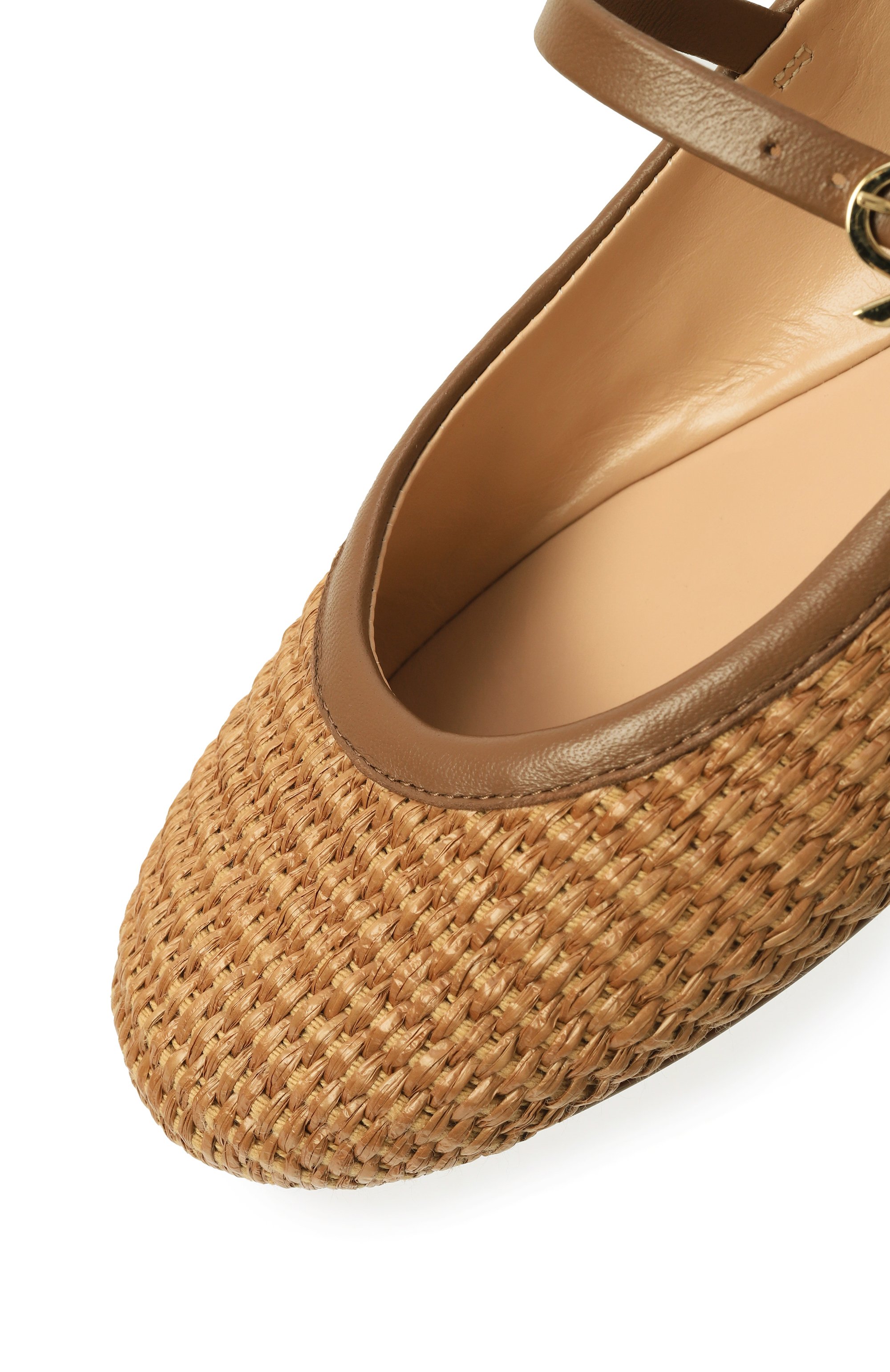 Балетки carla из рафии GIANVITO ROSSI, арт. G22223.05G0M.MBNCUCU, фото 7