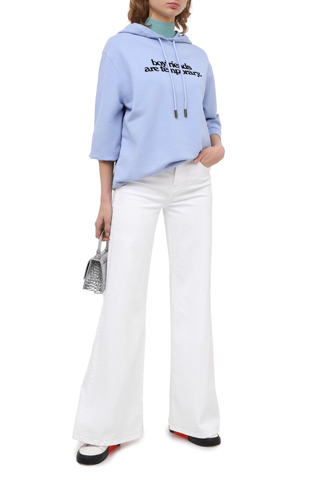Хлопковое худи OFF-WHITE голубого цвета по цене 49950 руб., арт. 0WBB035F20JER0043610, фото 2 Хлопковое худи OFF-WHITE, арт. 0WBB035F20JER0043610, фото 2