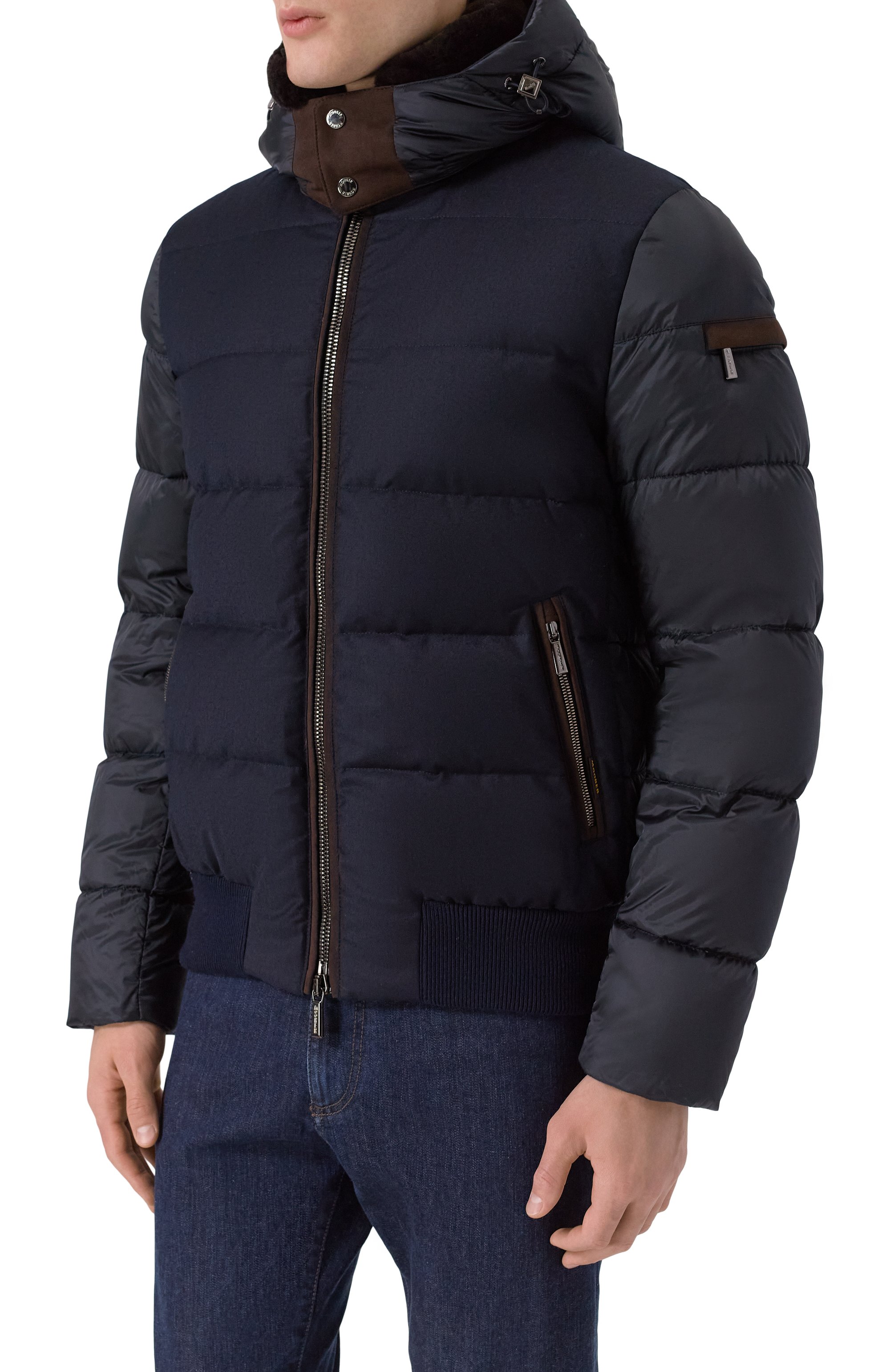 Пуховик wright-shl с воротником из овчины MOORER, арт. WRIGHT/SHL, фото 3