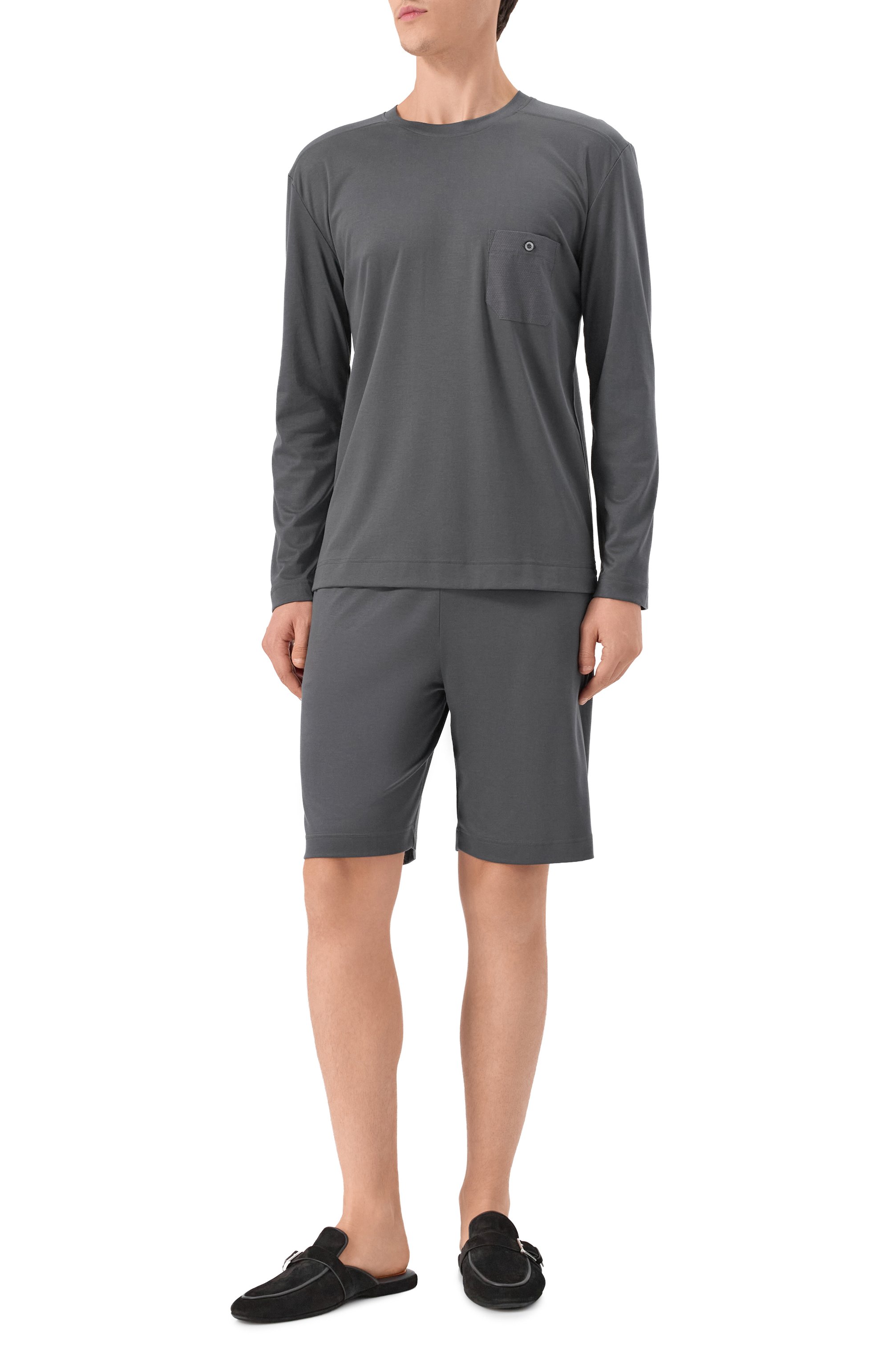 Шорты ZIMMERLI темно-серого цвета по цене 18800 руб., арт. 8520-21093, фото 2 Шорты ZIMMERLI, арт. 8520-21093, фото 2