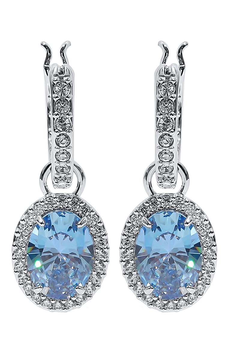 Женские серьги constella SWAROVSKI синего цвета, арт. 5671817 | Фото 3 (Региональные ограничения белый список (Axapta Mercury): Не проставлено; Нос: Не проставлено; Материал: Металл, Кристаллы)