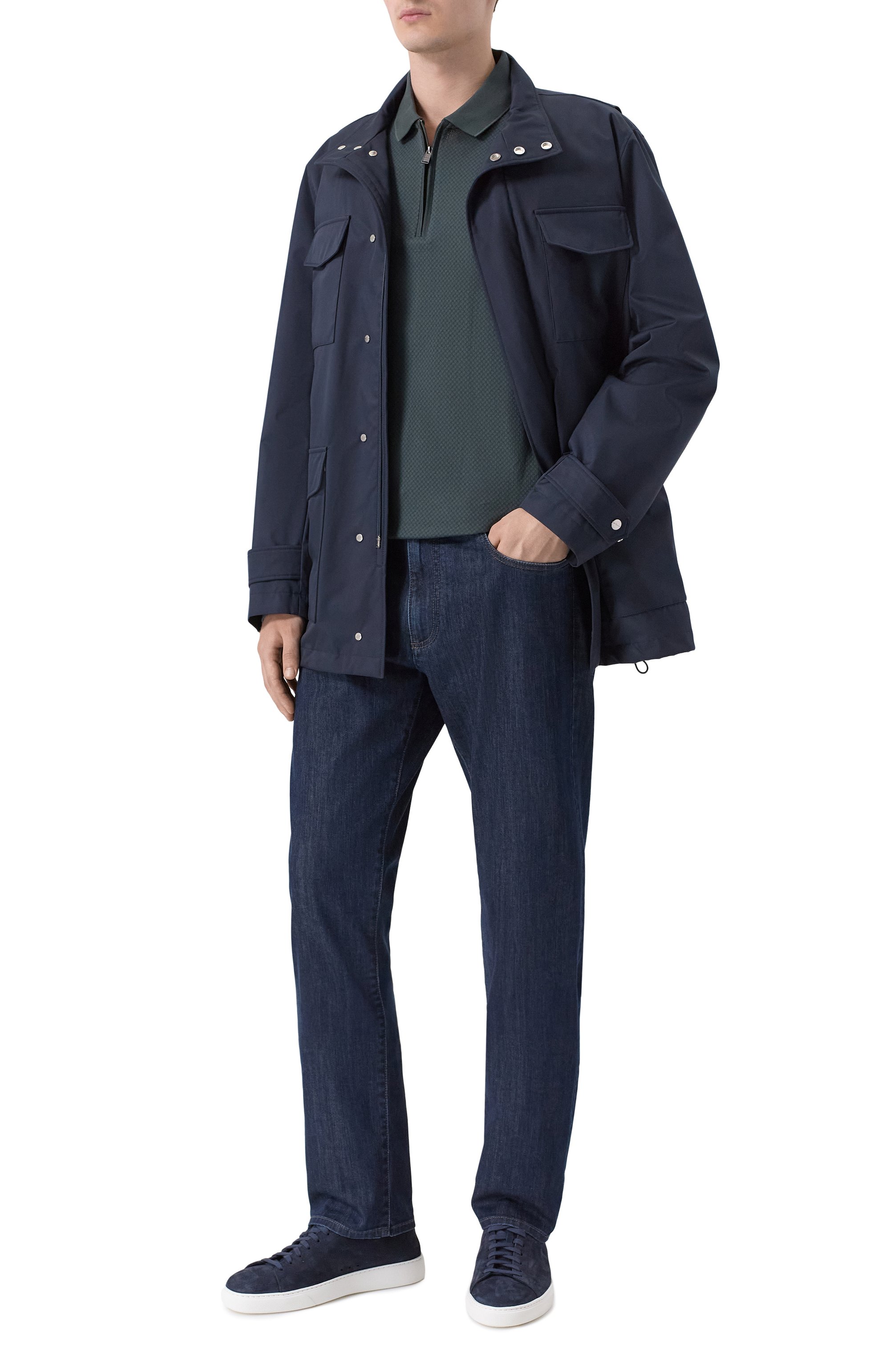 Хлопковое поло BOSS, арт. 50549583, фото 2