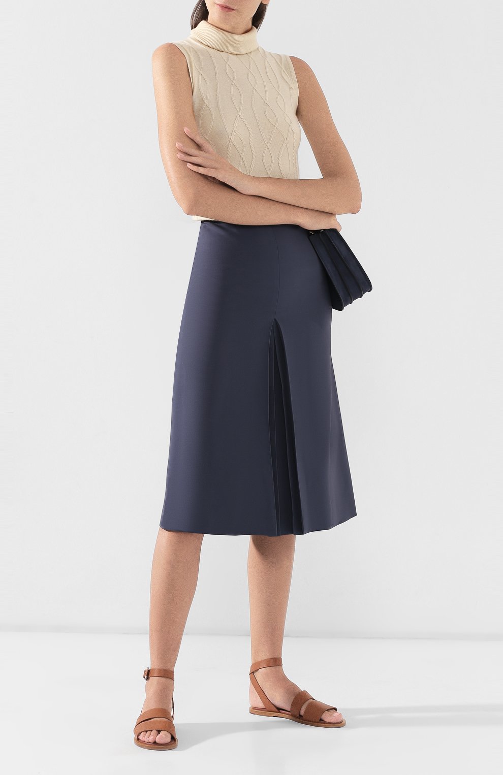 Юбка из смеси шелка и шерсти LORO PIANA, арт. FAI7908, фото 2