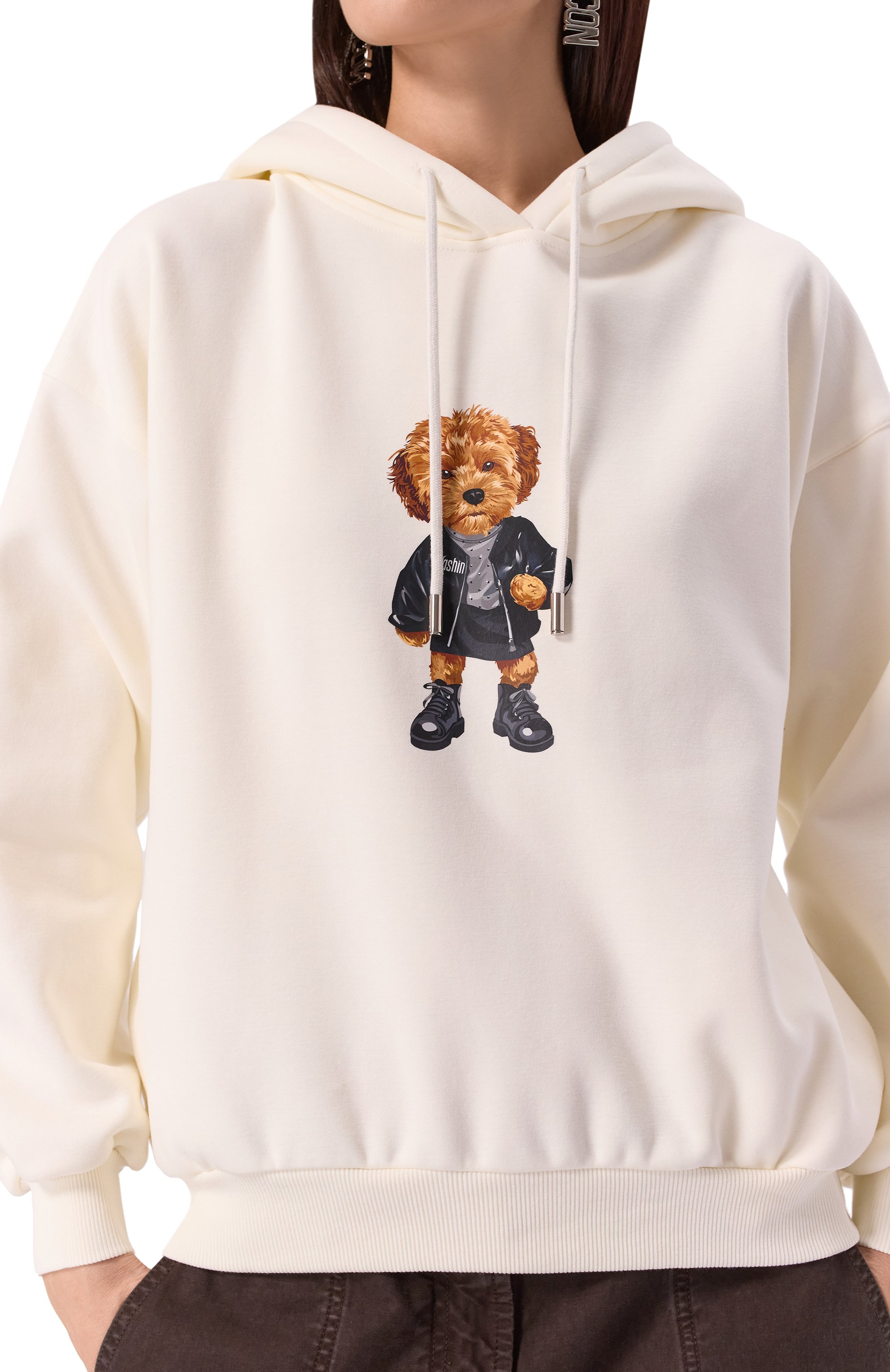 Худи FLASHIN молочного цвета по цене 19800 руб., арт. FF25HDOM, фото 5 Худи FLASHIN, арт. FF25HDOM, фото 5