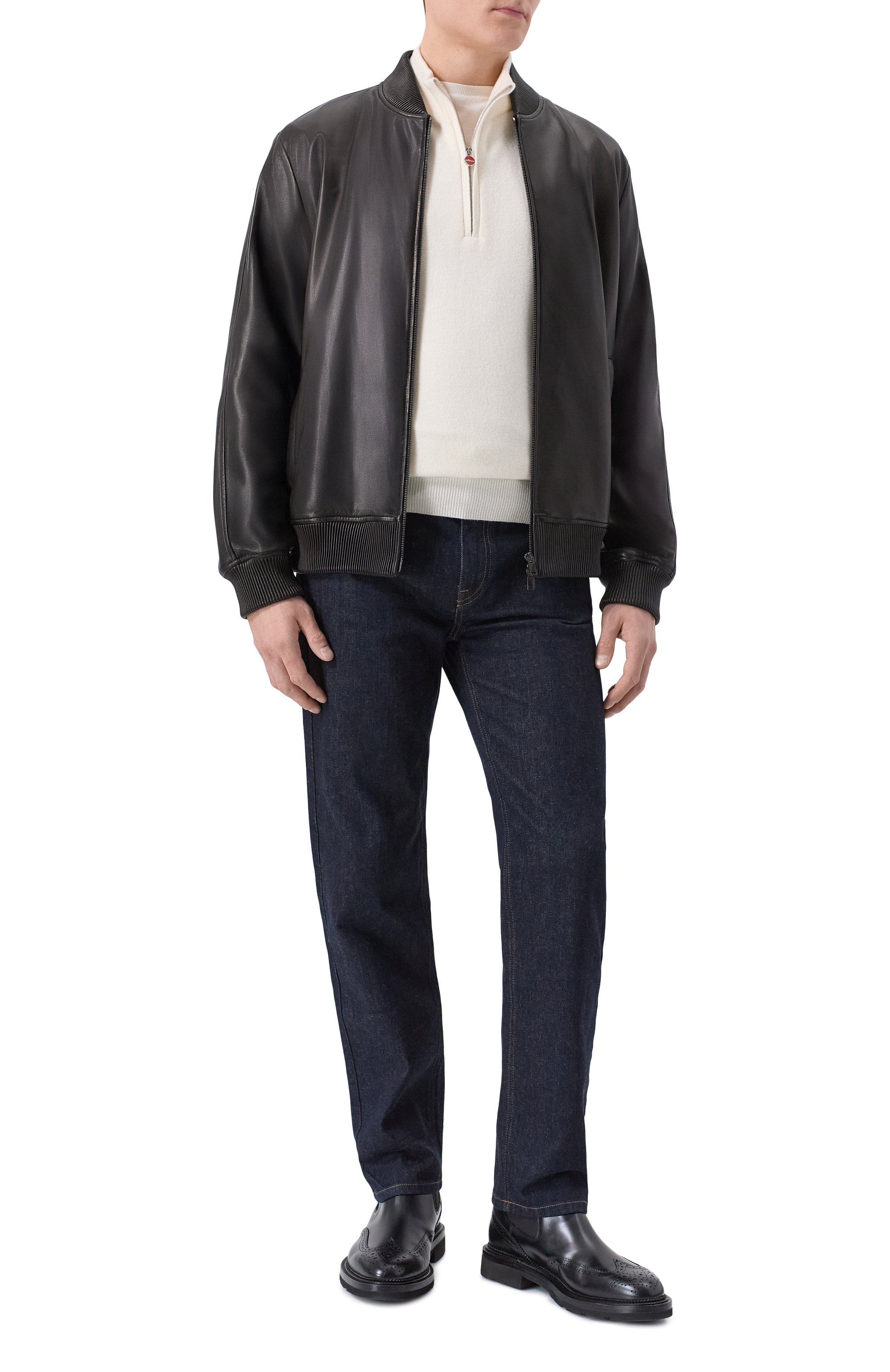 Кожаный бомбер MVST, арт. 54202, фото 2