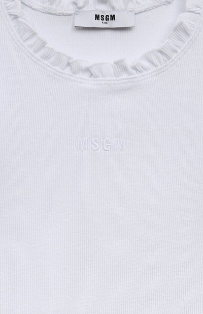 Хлопковая майка MSGM KIDS, арт. S4MSJGTA081, фото 3