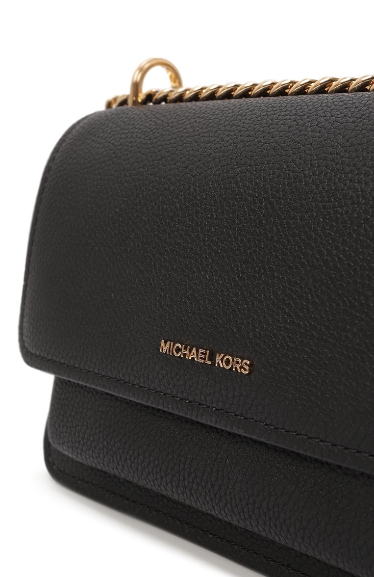 Женская сумка claire large MICHAEL MICHAEL KORS черного цвета, арт. 30T4GC7L3T | Фото 3 (Ремень/цепочка: На ремешке; Размер: large; Драгоценные камни: Проставлено; Материал: Натуральная кожа; Материал сплава: Проставлено)