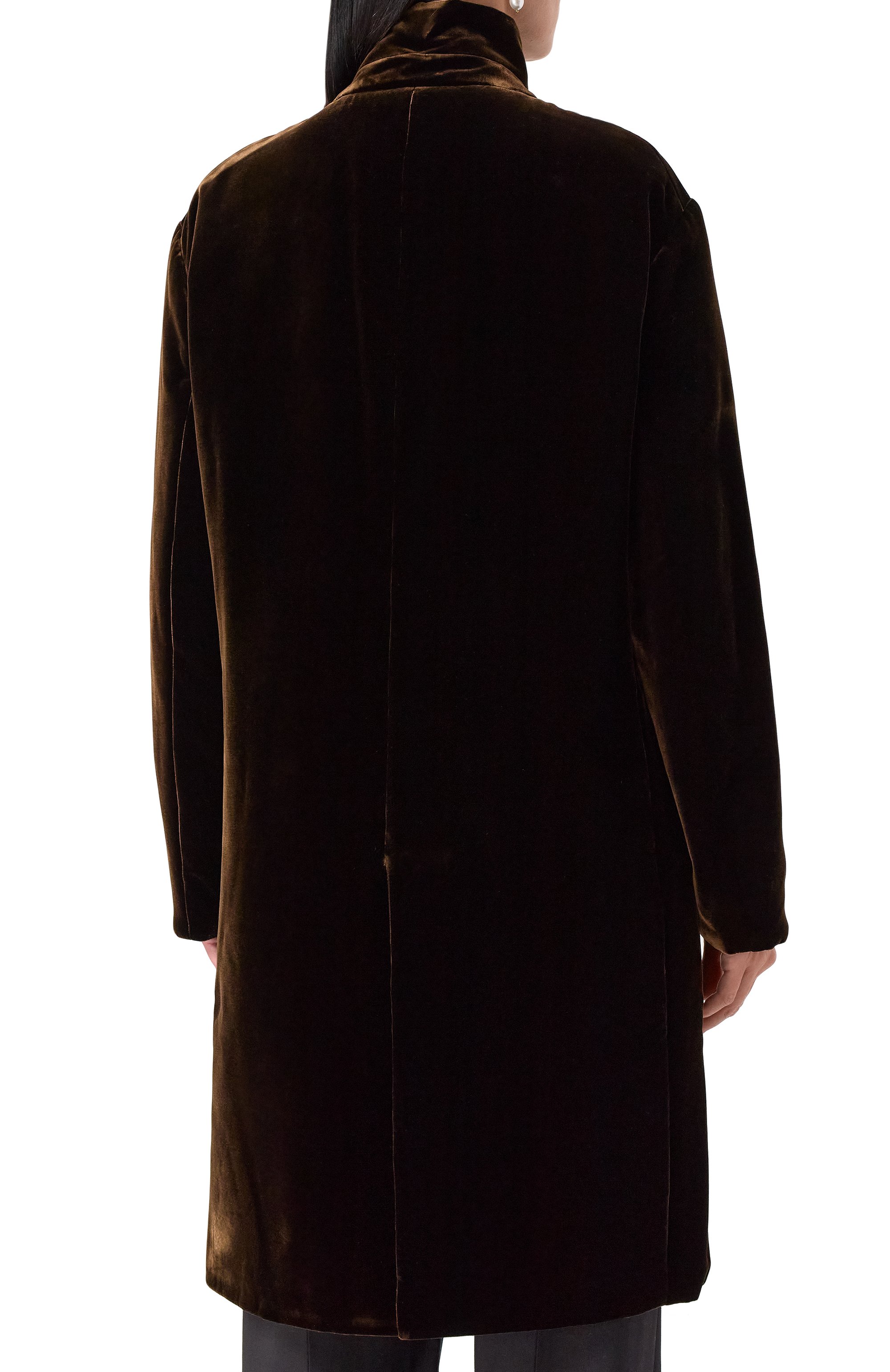 Бархатное пальто GIORGIO ARMANI, арт. GW001897/TE10831, фото 4